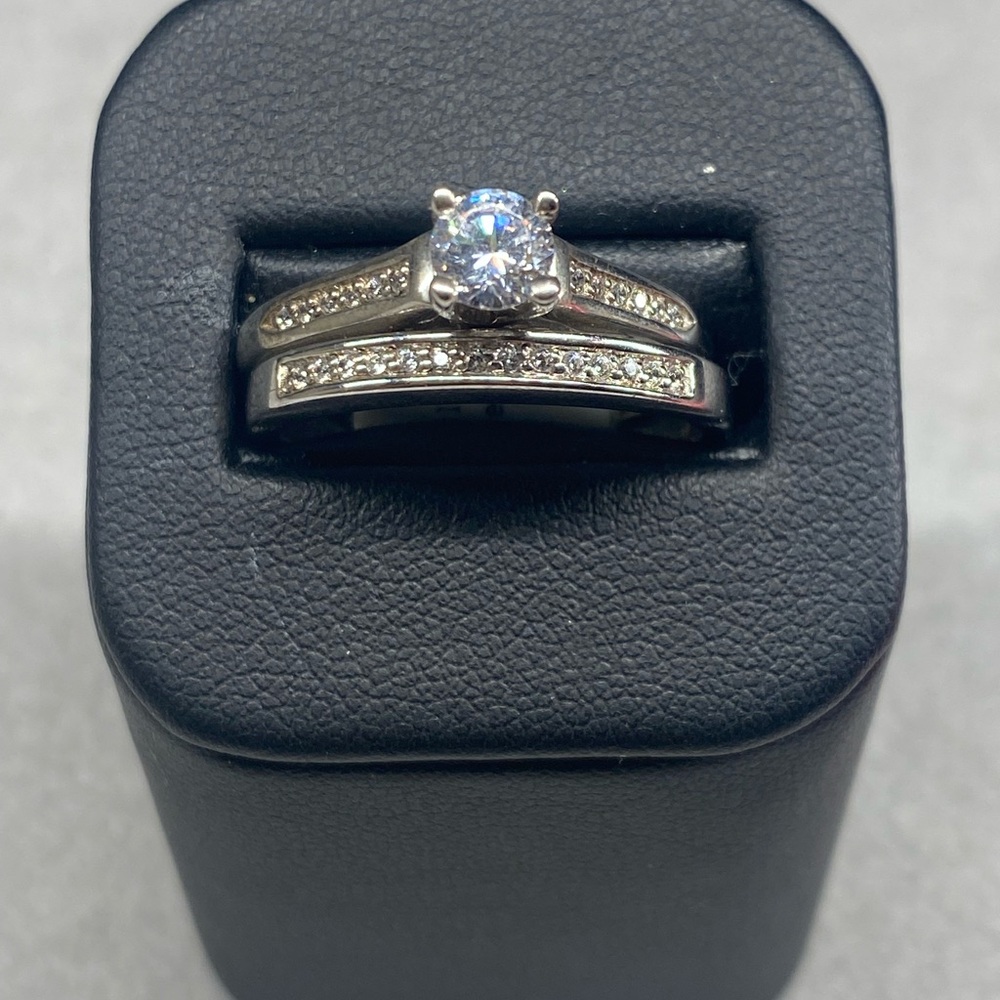 Sterling Silver Wedding Set size 10